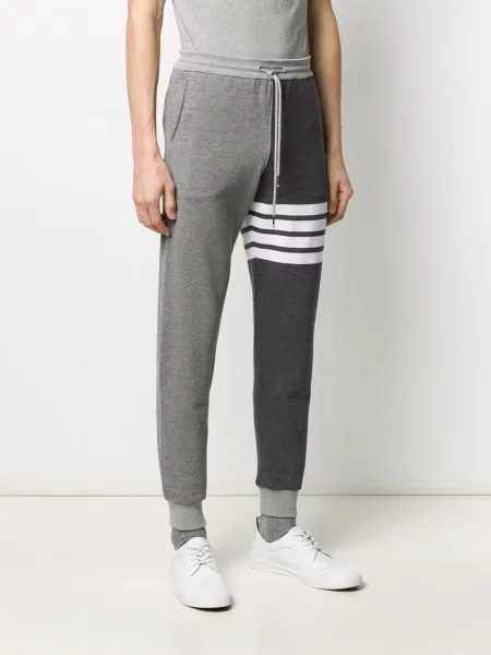 Klasické kalhoty Thom Browne šedé