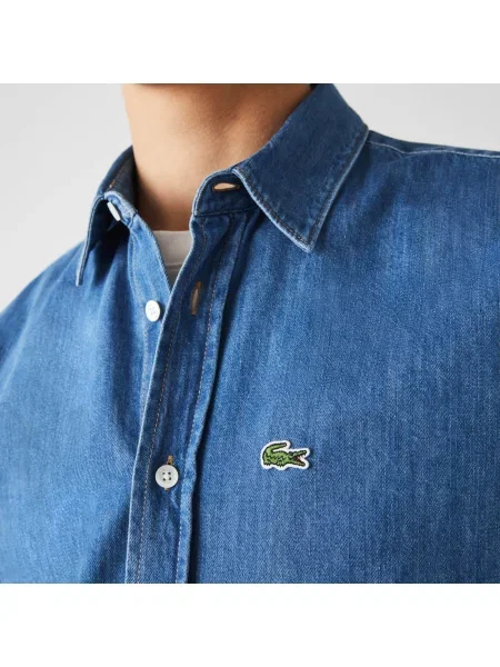 Рубашка Lacoste голубая