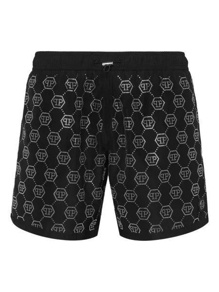 Slip de baie Philipp Plein de cristal negru