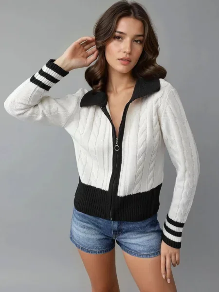 My fashion Kardigan Strickjacken offwhite