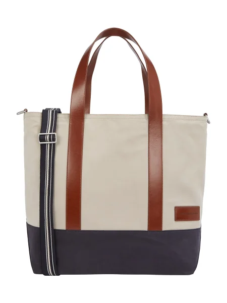 Torba Tommy Hilfiger Th Casual Tote bež