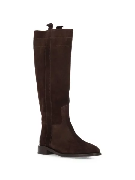 Botine Status din piele de căprioară maro