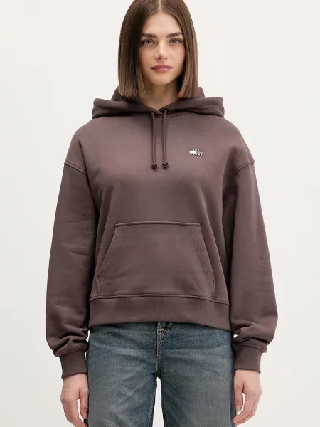 Суитчър Tommy Jeans кафяво