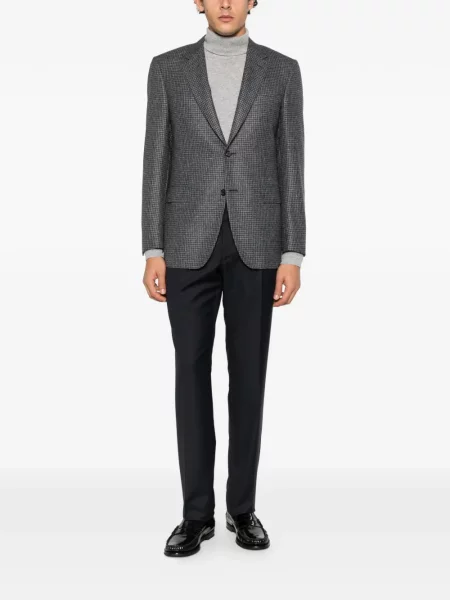 Pantaloni Canali de lână albastru