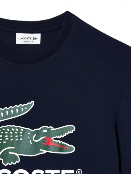Tricou Lacoste cu imagine albastru