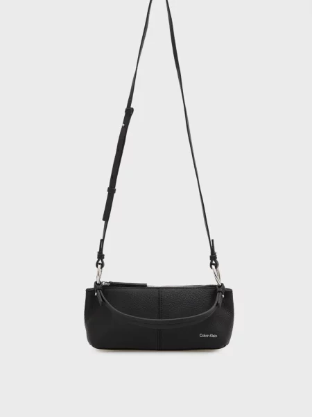 Шкіряна сумка Calvin Klein чорна