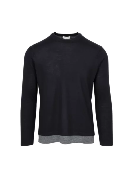 Sweter Paolo Pecora wełniany niebieski