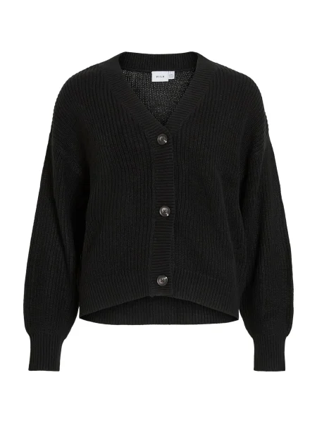 VILA Geacă tricotată VILOU' negru