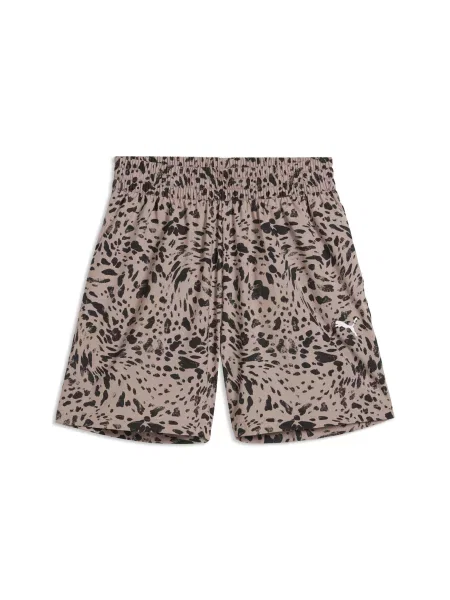 Puma szorty Essential graphic animal beżowe