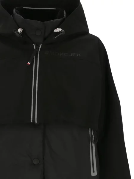 Geacă Moncler Grenoble cu glugă negru