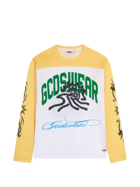 Tricou Gcds lung alb