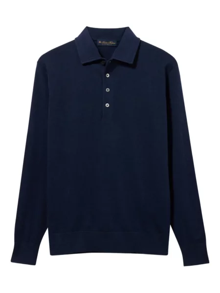 Polo Brooks Brothers cu nervuri albastru