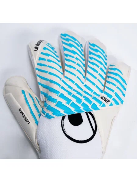 Rękawice bramkarskie Uhlsport FM Cybertec Supersoft białe