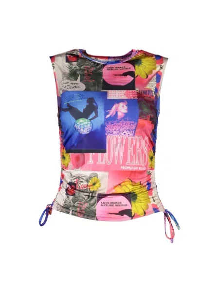 Top Desigual niebieski