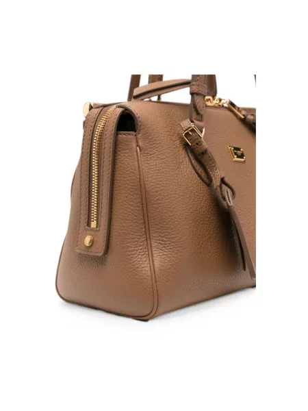 Torebka Dolce And Gabbana skórzana beżowa