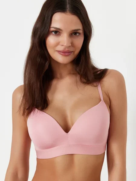 Sutien Trendyol tricotate cu bretele roz