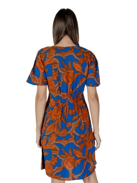 Obleka srajčna obleka B.young modra