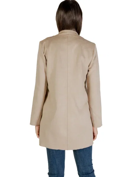 Kaput Only od brušene kože bež