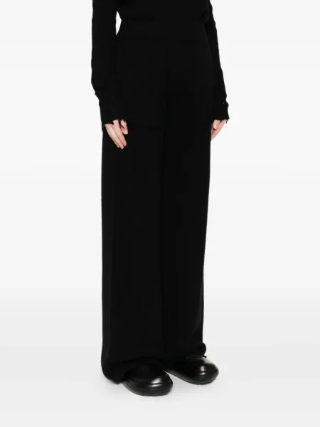 Pantaloni Uma Wang din cașmir negru