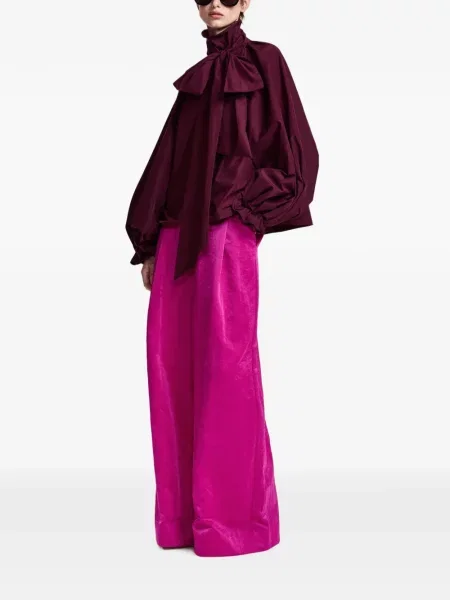 Bluză Essentiel Antwerp cu funde violet