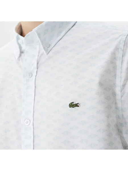 Lacoste Koszula Tkana Lacoste biała