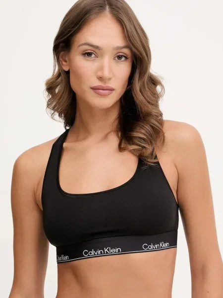 Сутиен Calvin Klein Underwear с изчистен дизайн черно
