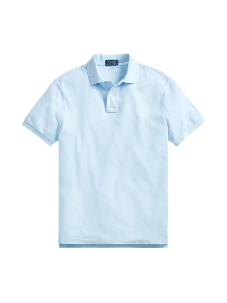 Koszulka polo o kroju slim fit z czystej bawełny Polo Ralph Lauren niebieska