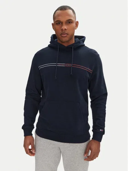Mikina s kapucňou Tommy Hilfiger modrá