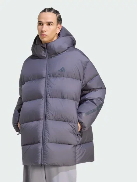 Куртки та дублянки adidas перероблений сірий