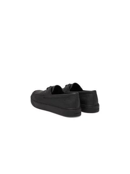 Polobotky Calvin Klein Hybrid Clean Boat Shoe Lth černá