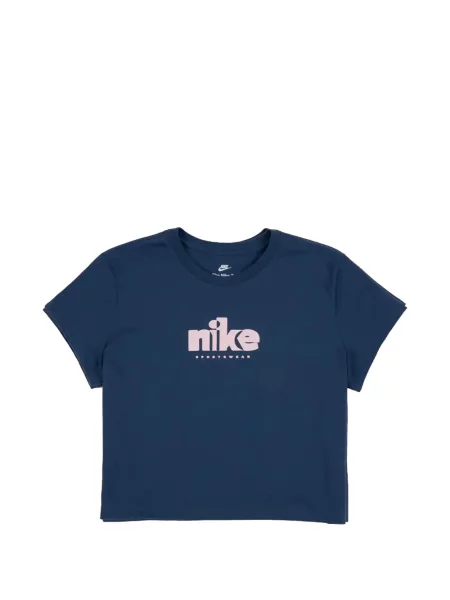Decupat tricou Nike cu autograf alergare albastru