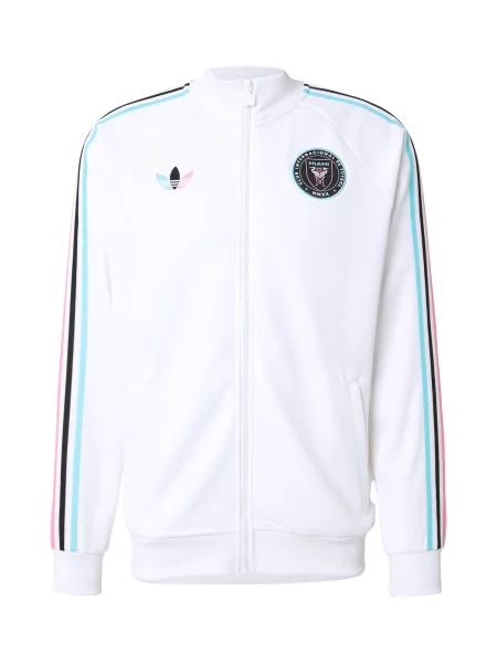 ADIDAS PERFORMANCE Geacă sport IMCF albastru aqua / roz / negru alb