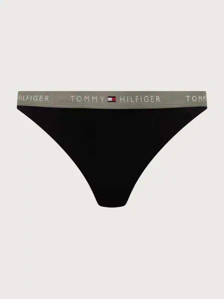 Tommy Hilfiger Underwear Tangá kaki / staroružová / červená čierna