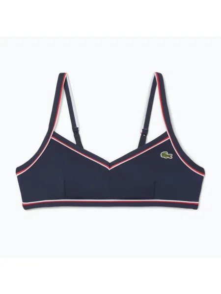 Lacoste fürdőruha felső tengerészkék/rill grenadine. Méret: 40