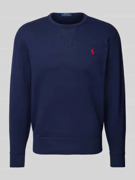 Bluza z wyhaftowanym logo Polo Ralph Lauren niebieska