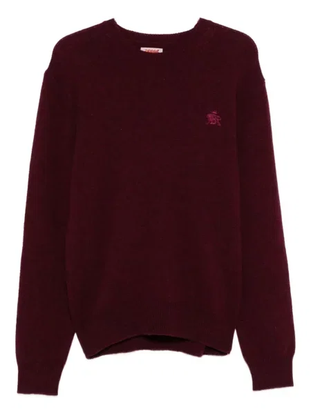 Pulover Baracuta cu broderie cu decolteu rotund