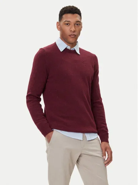 Barbour Pulover Essential Tisbury Vișiniu