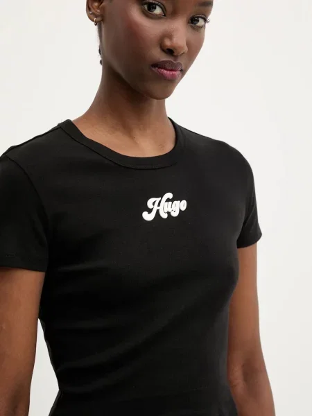 HUGO t-shirt czarny