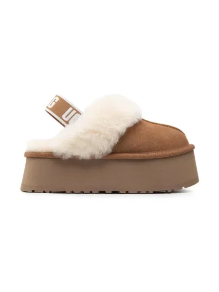 Trampki Ugg skórzane wsuwane beżowe