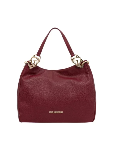 Torebka Love Moschino skórzana fioletowa