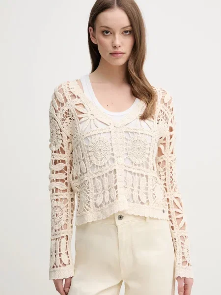 Pepe Jeans cardigan din OLYMPIA femei light bej