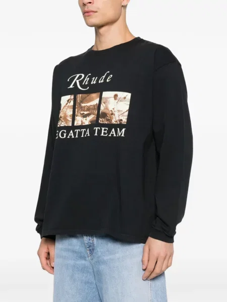 Tricou Rhude cu imagine negru