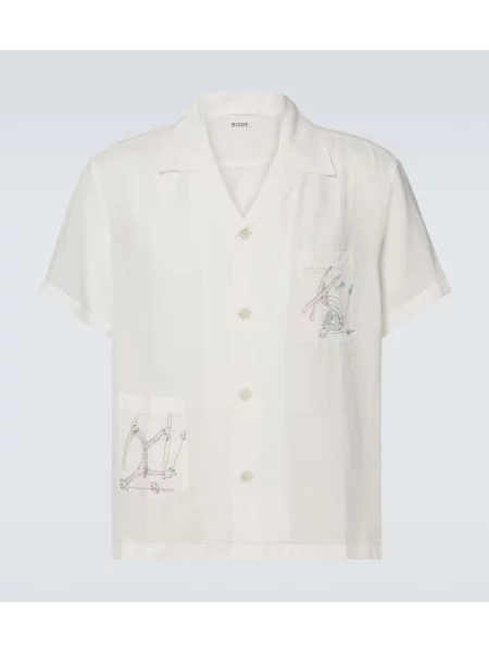 Lanena srajca Bode bela