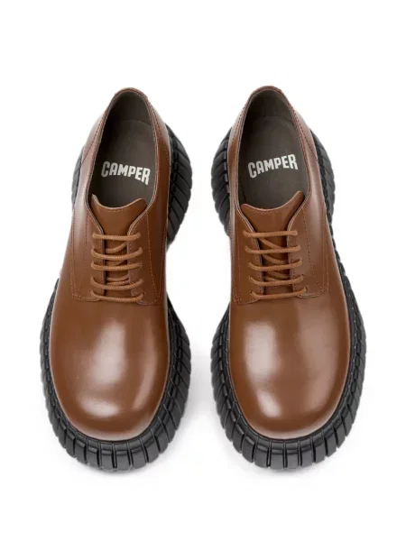 Pantofi derby Camper cu platformă maro