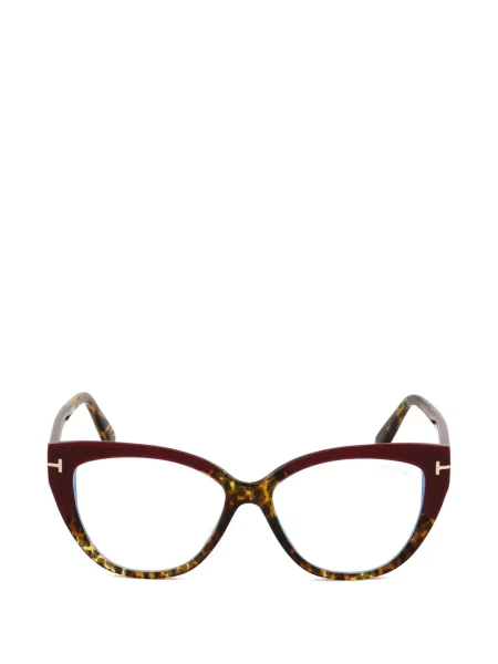 Ochelari de soare Tom Ford Eyewear cu model leopard roșu