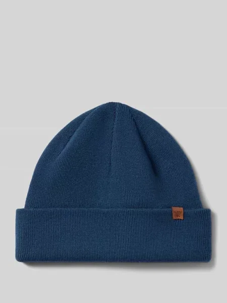 Czapka beanie z podwiniętym brzegiem z mieszanki Barts niebieska