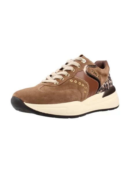 Welurowe sneakersy Nerogiardini brązowe