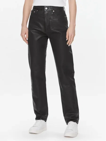 Calvin Klein Jeans Blugi Authentic Straight Fit negru