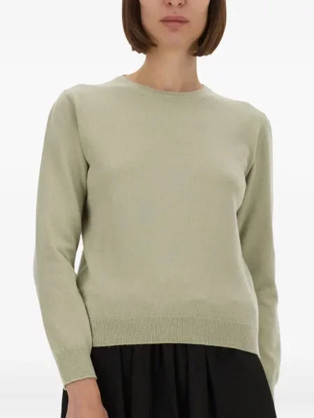 Pulover Maison Margiela cu decolteu rotund verde