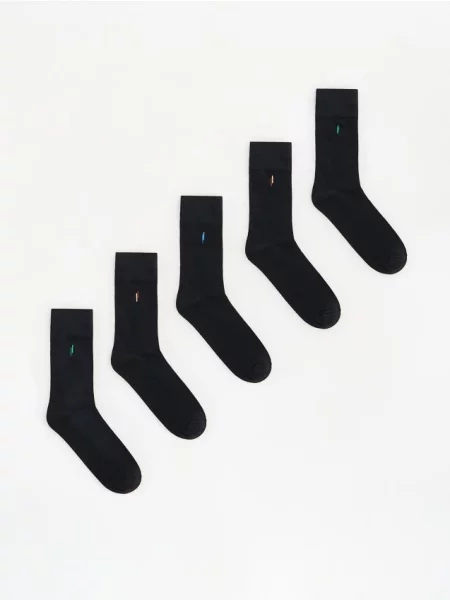 Reserved Set de 5 perechi de șosete negru